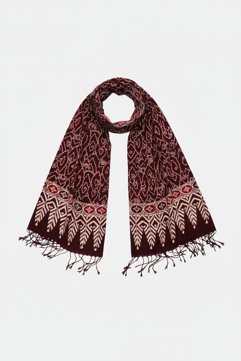 Batik Scarf | Cotton | Storm