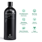 Brilliant Black® Oil Pulling Ayurvedic Mouthwash for Teeth Whitening, Detox & Gum Health