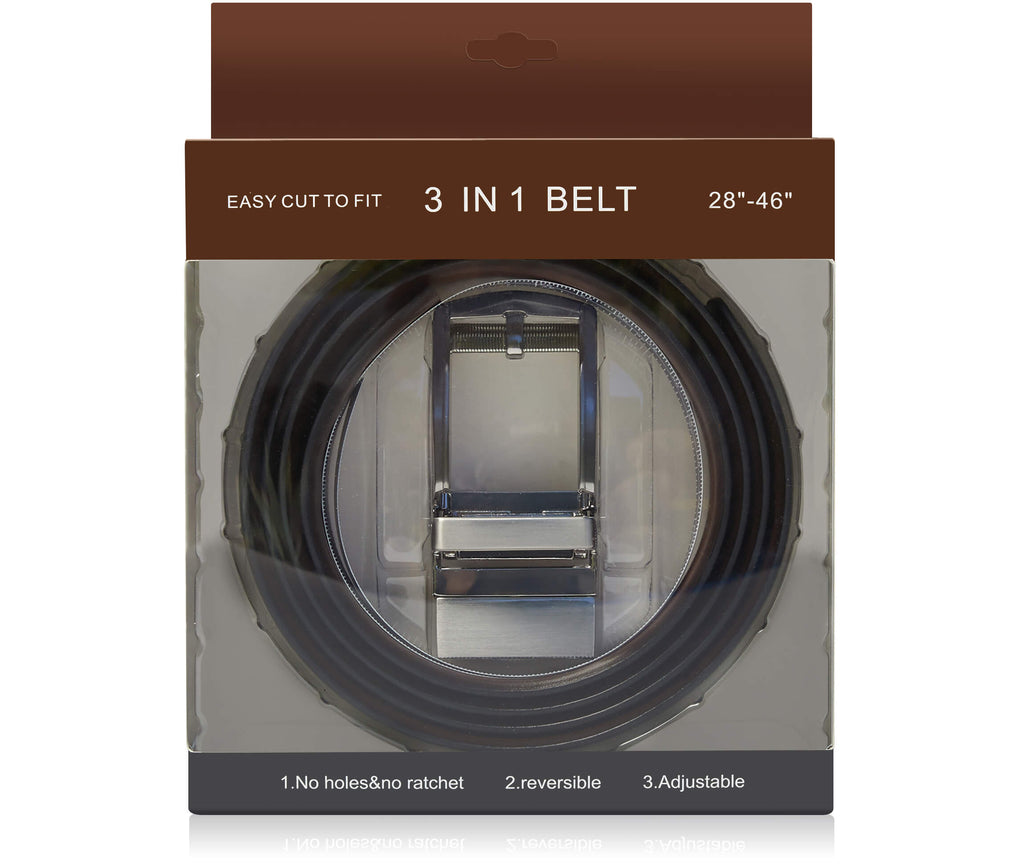 Leather Ratchet Reversible 3-in-1 Belt