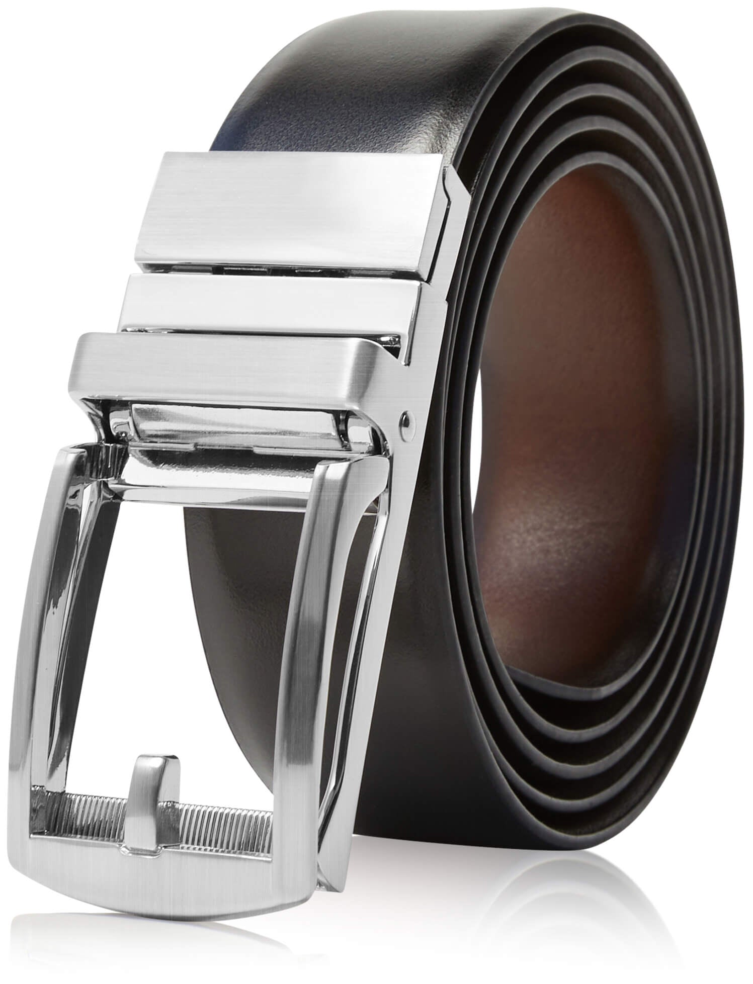Leather Ratchet Reversible 3-in-1 Belt