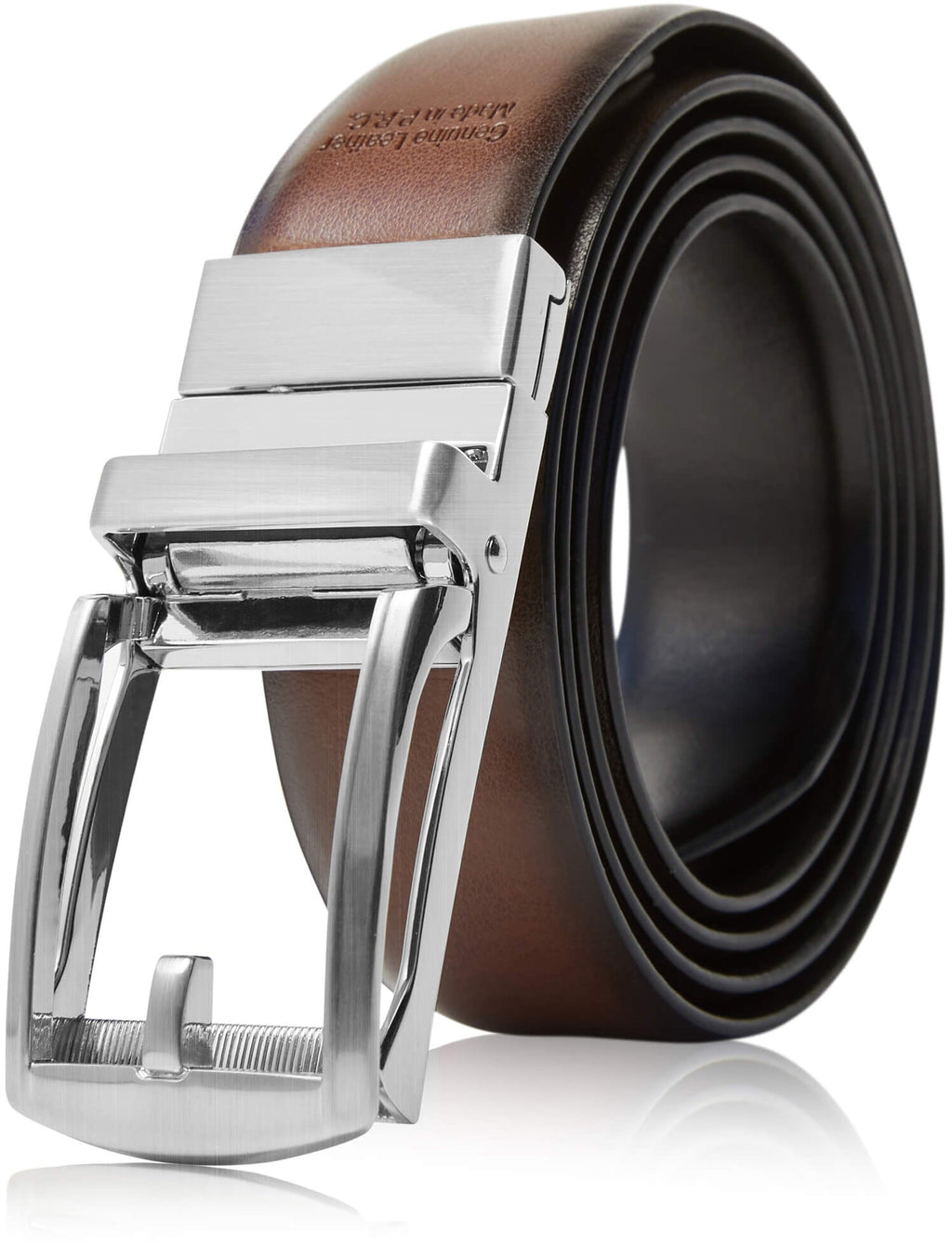 Leather Ratchet Reversible 3-in-1 Belt