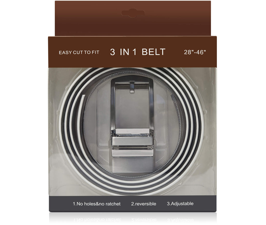 Leather Ratchet Reversible 3-in-1 Belt