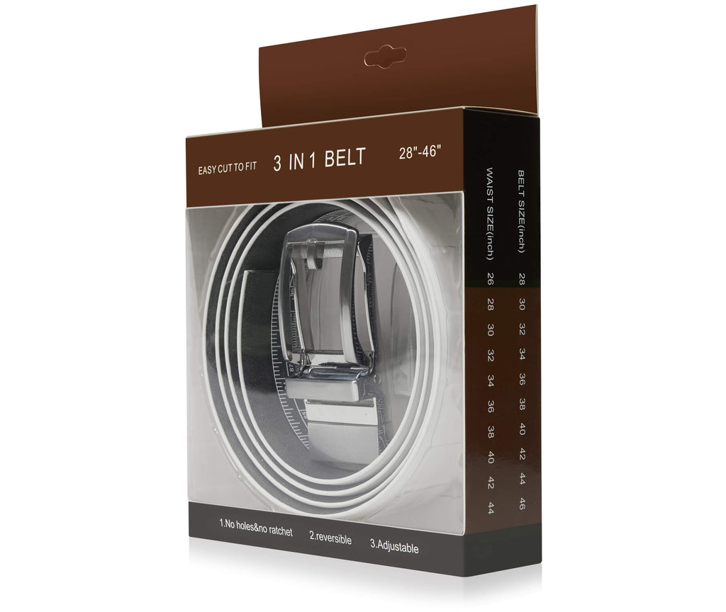 Leather Ratchet Reversible 3-in-1 Belt
