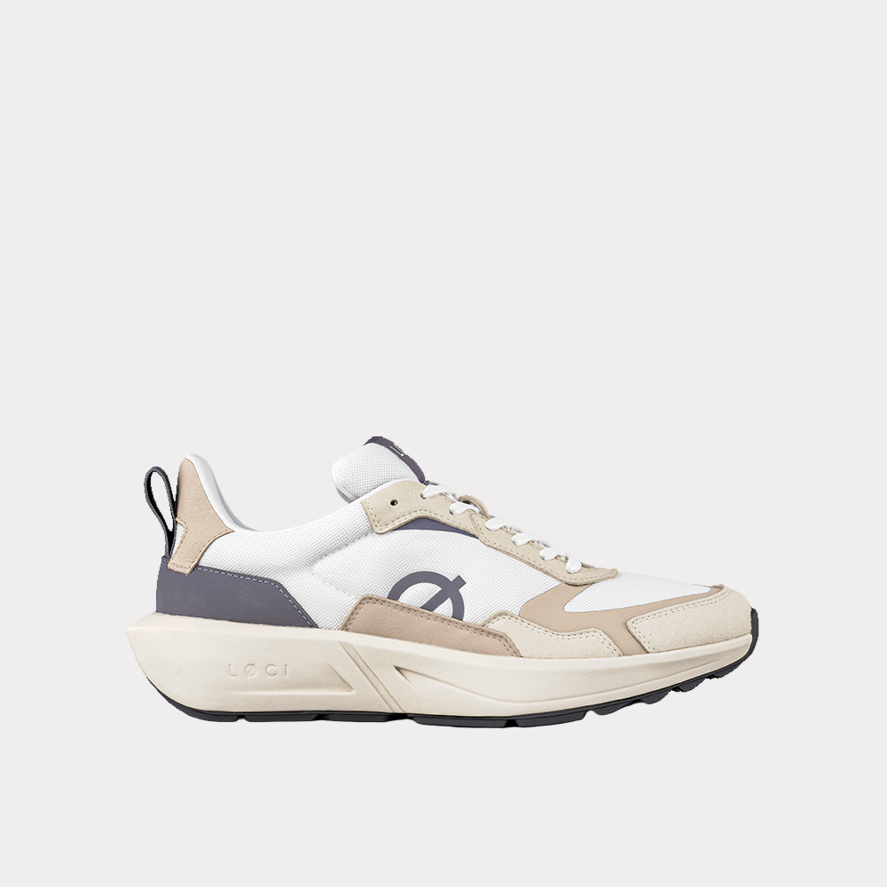 FLØ Sneaker |.White & Taupe