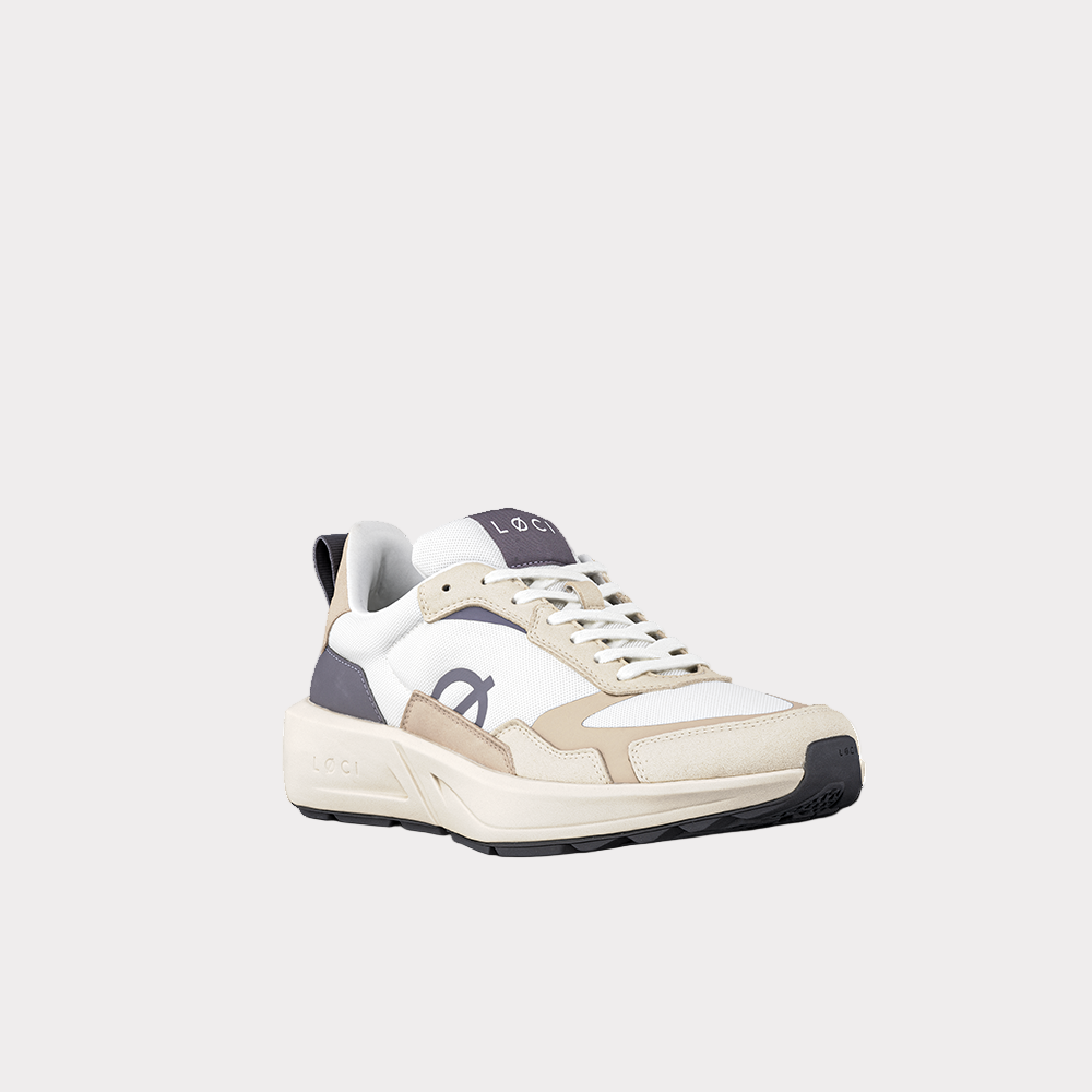 FLØ Sneaker |.White & Taupe