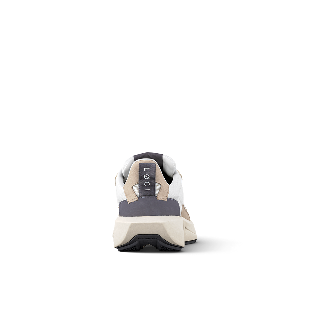 FLØ Sneaker |.White & Taupe
