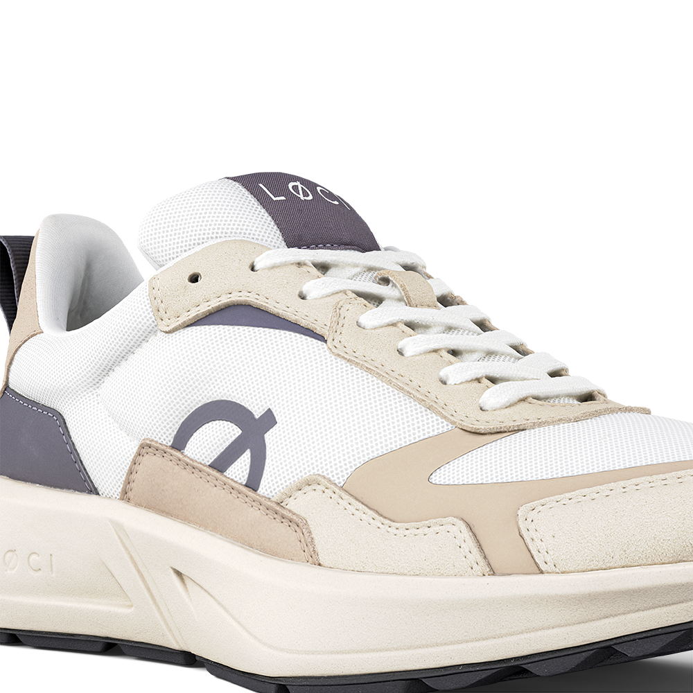 FLØ Sneaker |.White & Taupe