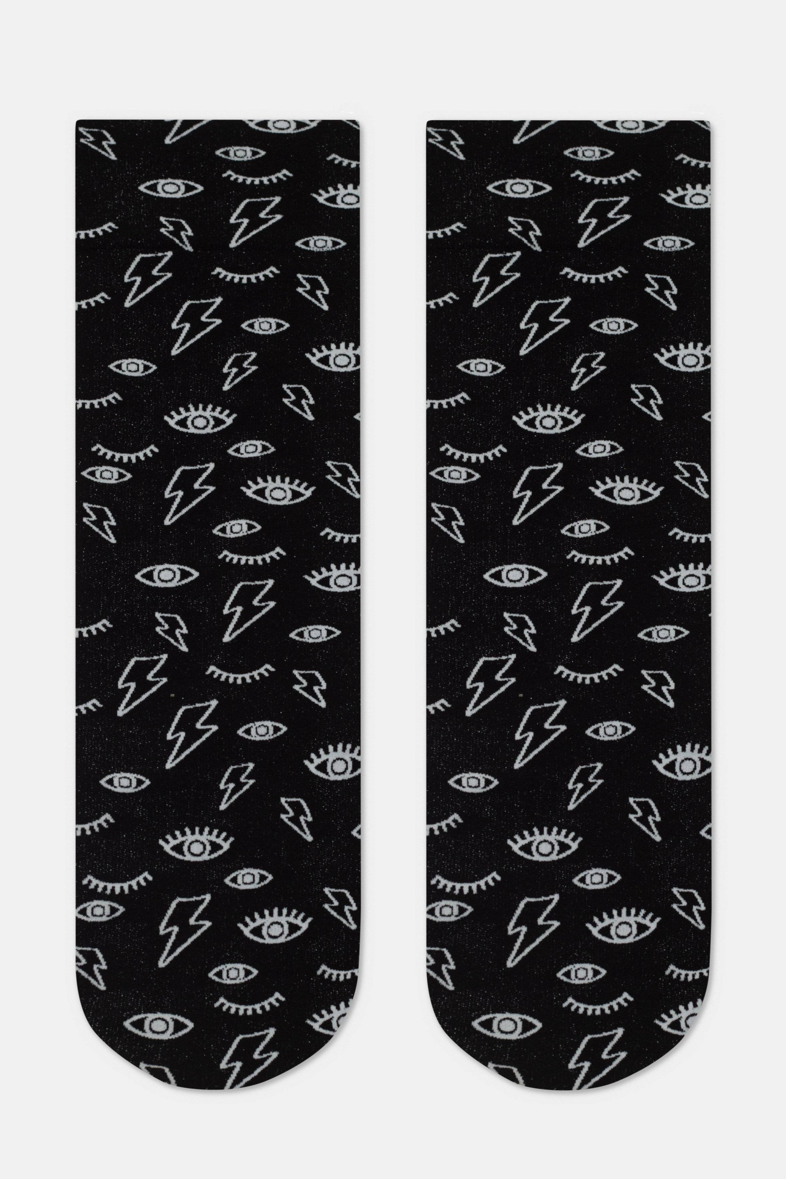 Eyes & Moon Socks Conte Fantasy