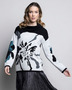 Floral Jacquard Sweater