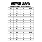 Armor Jeans Ripped Blue Thread Loose Fit Jeans AJ02L