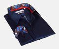 Legendary Button-Up Shirt with Contrast Details Navy | Contemporary Fit