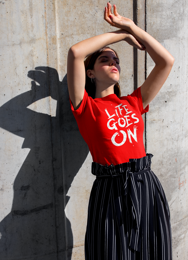 Life Goes On Women T-Shirt | Red