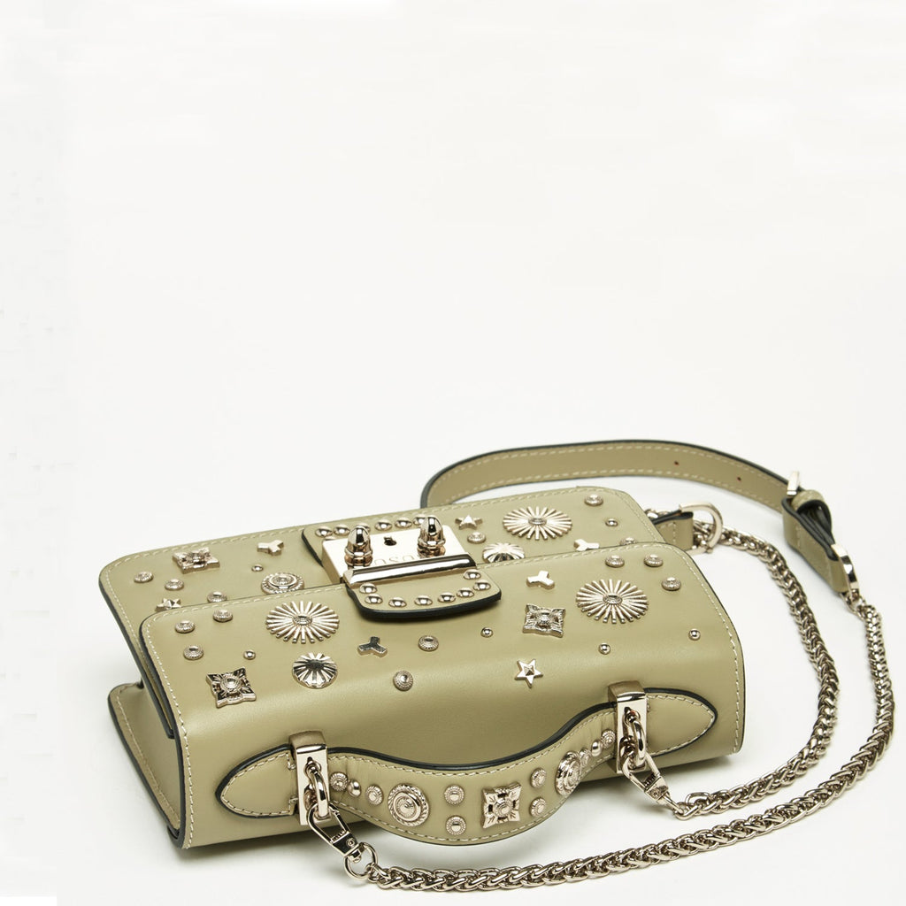 Small Leather Crossbody Bag | Sage Green Purse