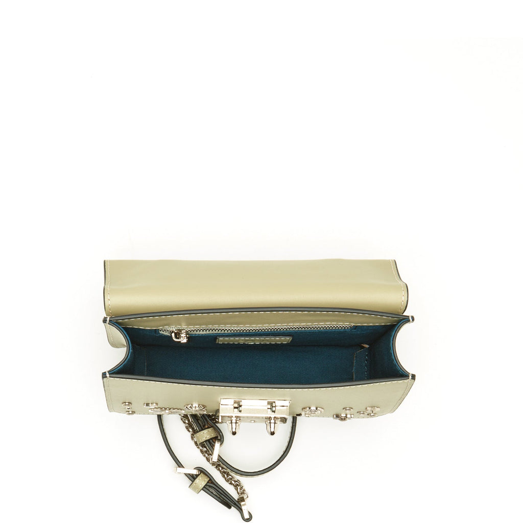 Small Leather Crossbody Bag | Sage Green Purse