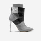 Limited Edition Vegan Stiletto Boots BYMANYC® New York Futurista Onyx
