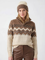 Skyward Alpaca/Wool Sweater | Brown