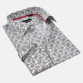 Light Brown Paisley Shirt | Contemporary Fit
