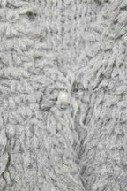 Luxurious Vest with Grey Long-Haired Texture