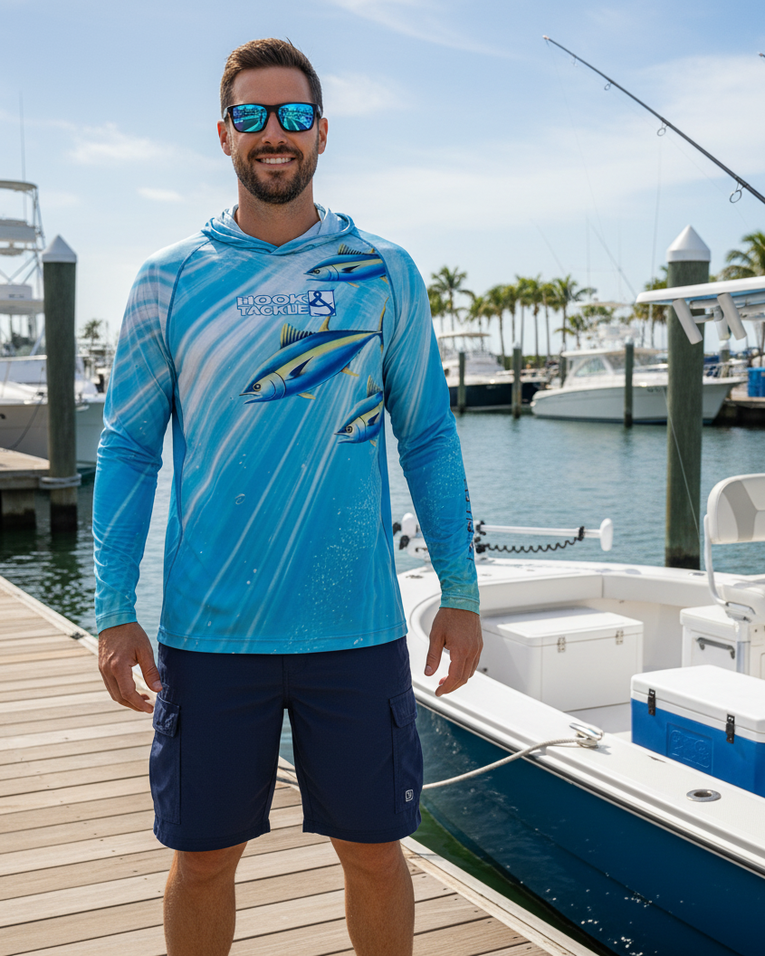 Men's Tuna Abyss UV Fishing Hoodie Gaiter