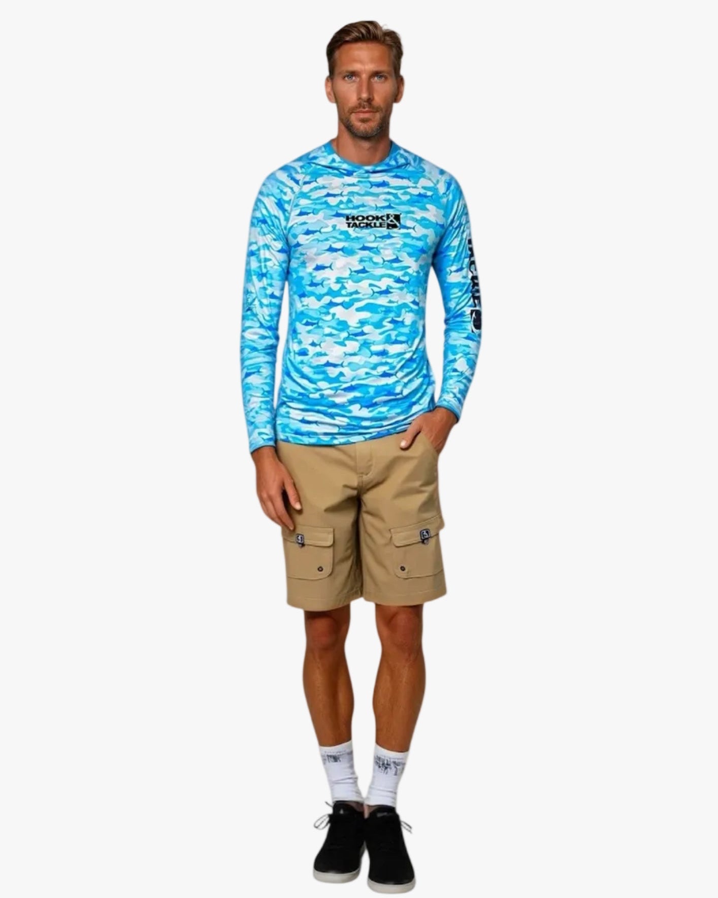 Men's Camo Billfish UV Fishing Hoodie