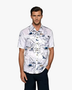 Men's Marine Charts UV Vented Fishing Shirt
