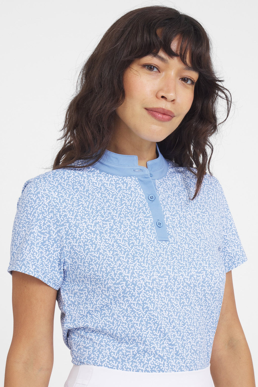 Women's Catalyst Polo | Mantra Collar | Coral