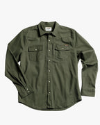 Earl Denim Shirt | Dusty Olive