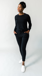 Women's The Ease Pullover | Black