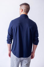 Buki’s Cinqo Western Tech Shirt | Navy