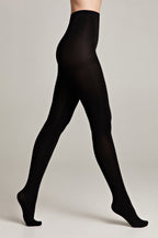Conte Microcotton Tights 200 Den | Warm Opaque | Nero