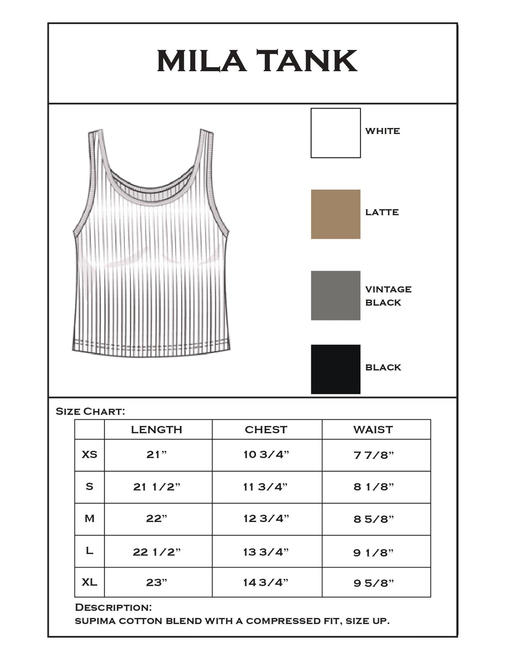 Mila Rib Tank