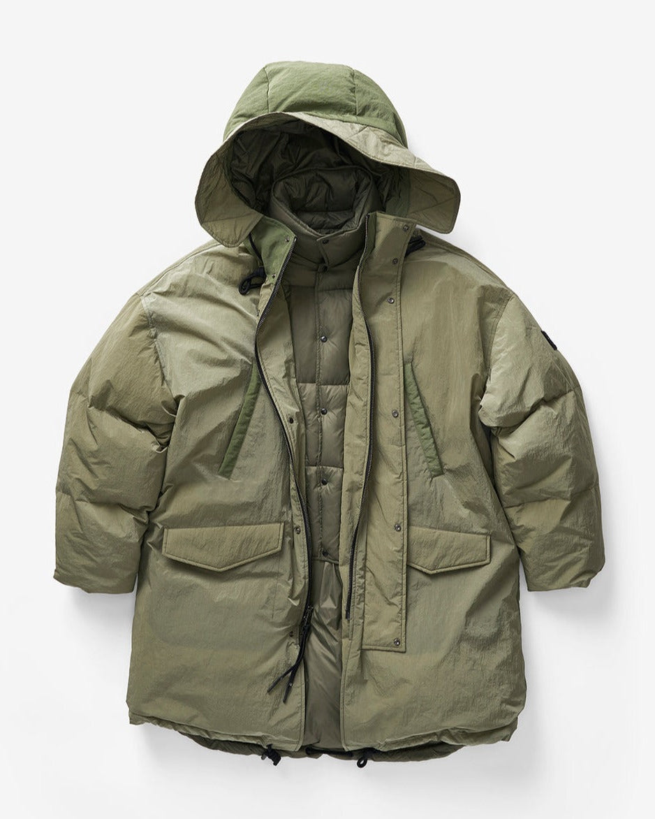 Holden Outerwear Long Down Puffer | Stone Green