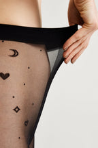 Conte Fantasy Tights Moon Patterns