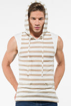 Uwi Twins Men's Sleeveless Gold Hoodie
