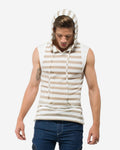 Men's Sleeveless Gold Hoodie