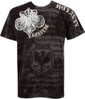 Royalty Metallic Silver Short Sleeve Crew Neck Cotton T-Shirt