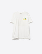 Made in Italy White T-Shirt with Lemon Graphic