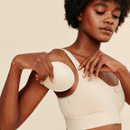 Wilderness Front‑Closure Cotton Bralette | Beige