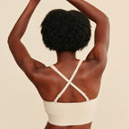 Wilderness Front‑Closure Cotton Bralette | Beige