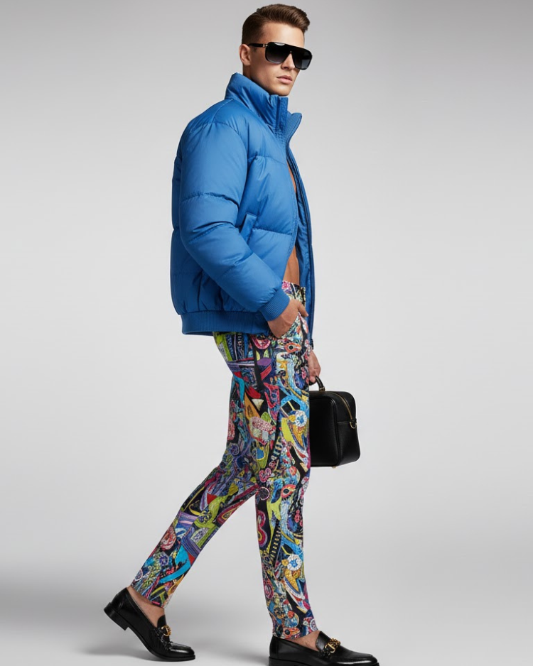 Men's Puffer Jacket TIMES SQUARE NYFW New Colecction BYMANYC ® New York