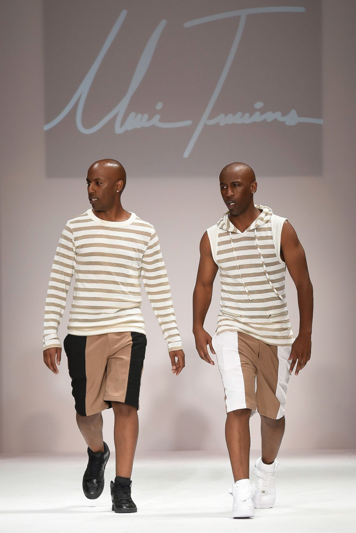 Uwi Twins Men's Sleeveless Gold Hoodie