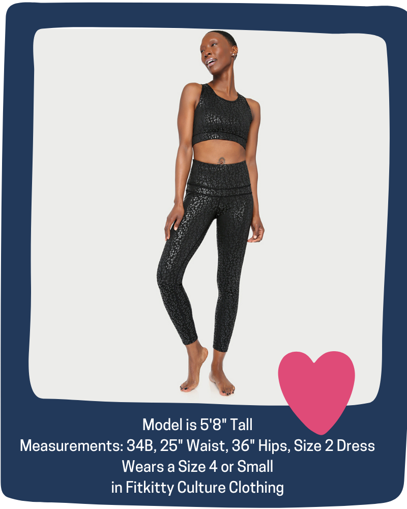 Metallic Cheetah Active Sports Bra