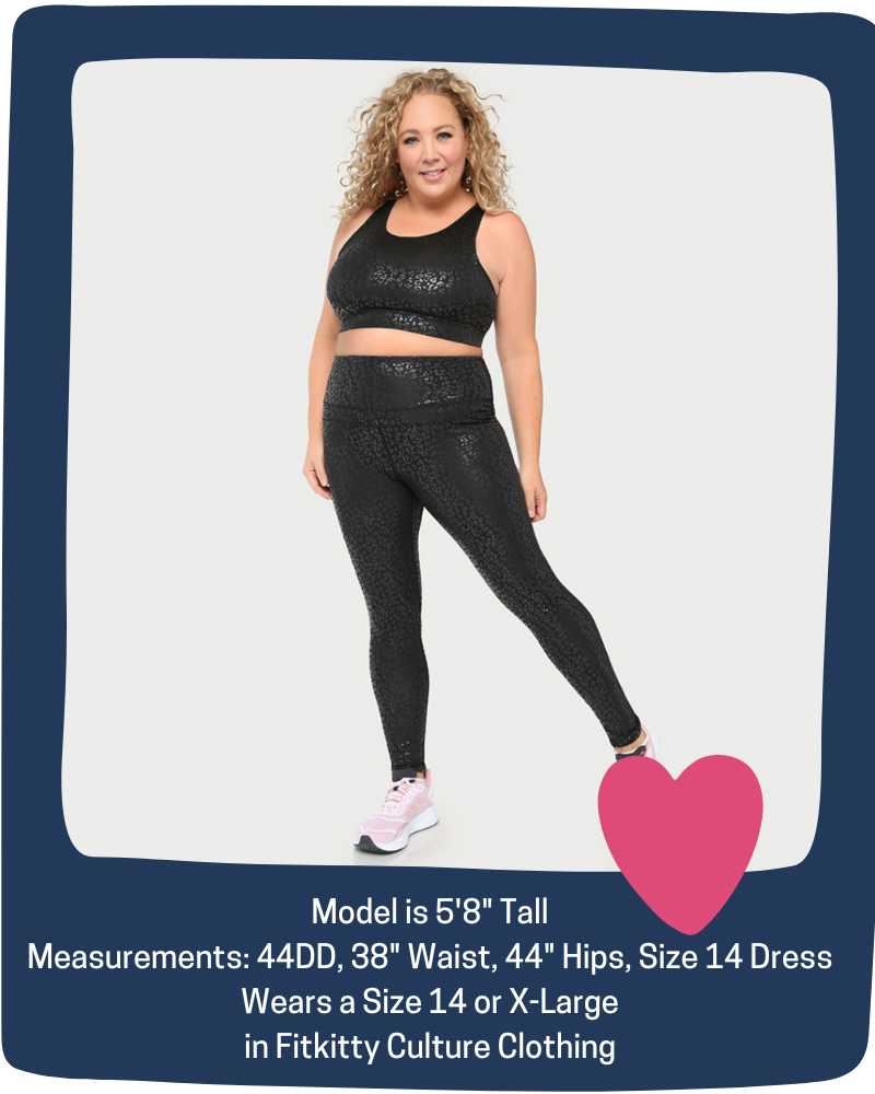 Metallic Cheetah Active Sports Bra