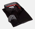 Michael Button-Up  Shirt with Contrast Details Black | Contemporary Fit (Regular)