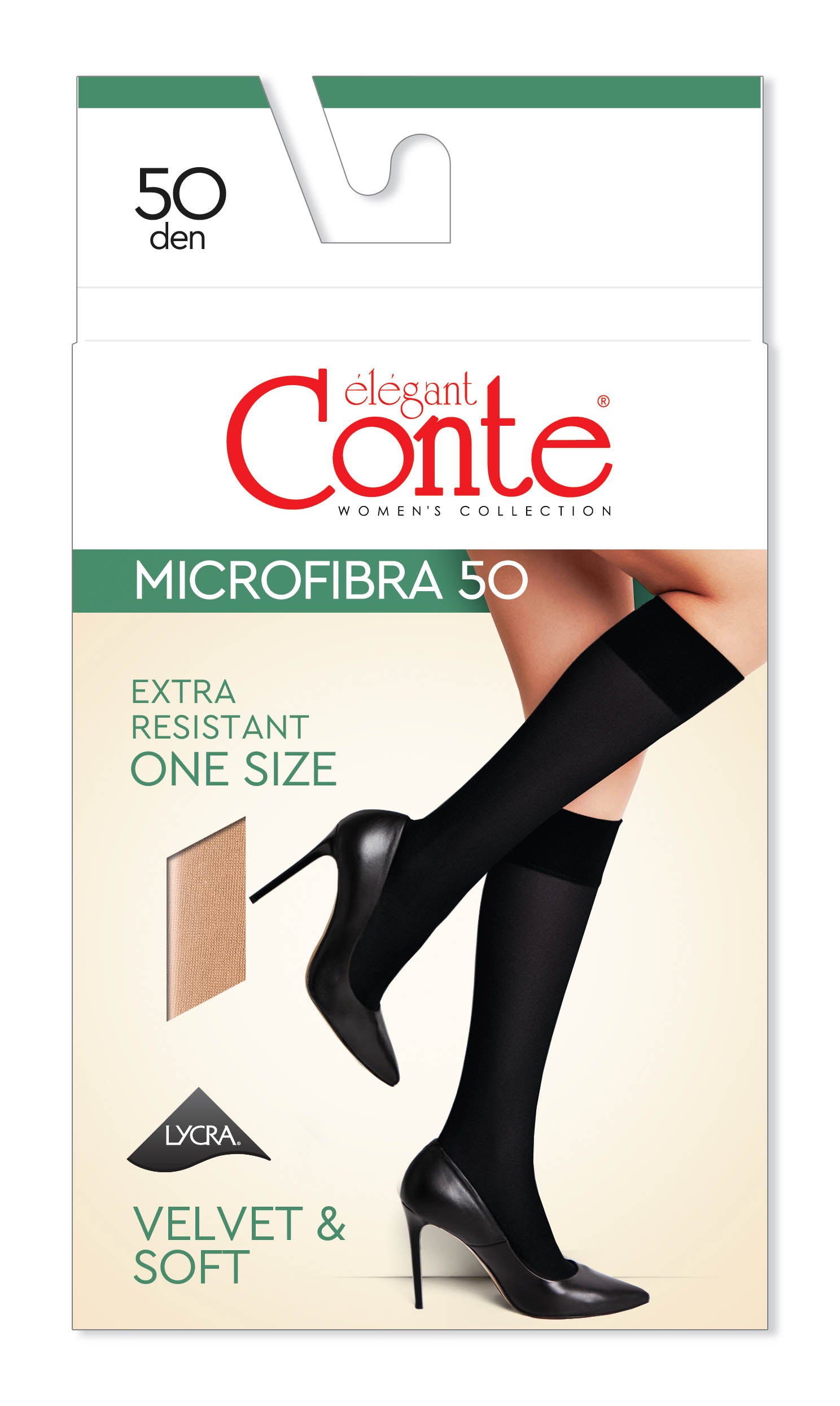 Knee Highs Conte Microfibra | 50 Den