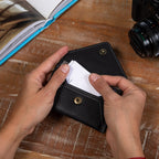Mini Envelope Wallet with RFID Protection | Black