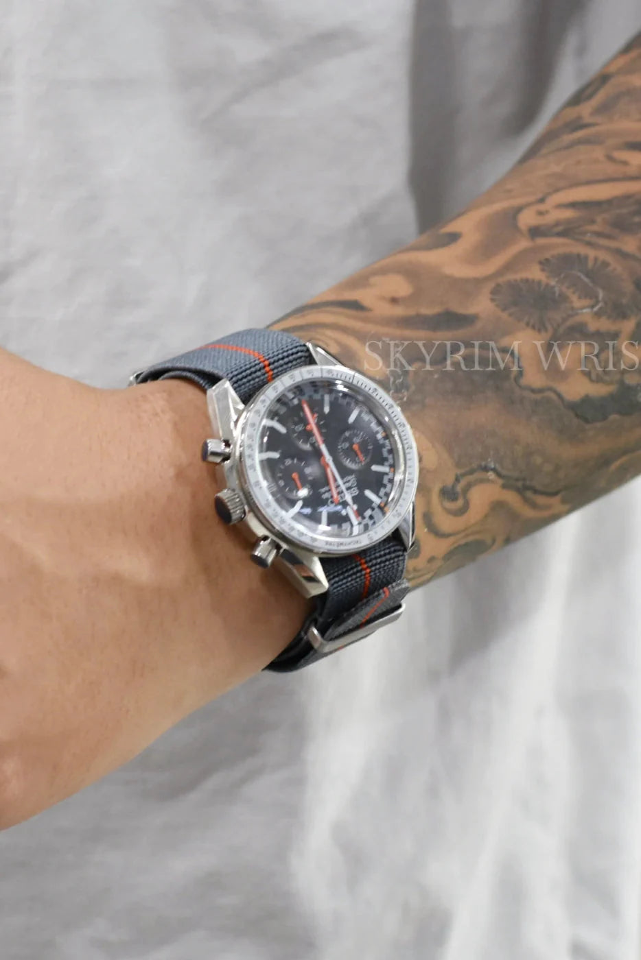 Seiko Mod Speedmaster Motorsport Watch | Orange