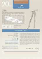 Tights Conte Top 20 Den | Low Waist Adjustable Belt