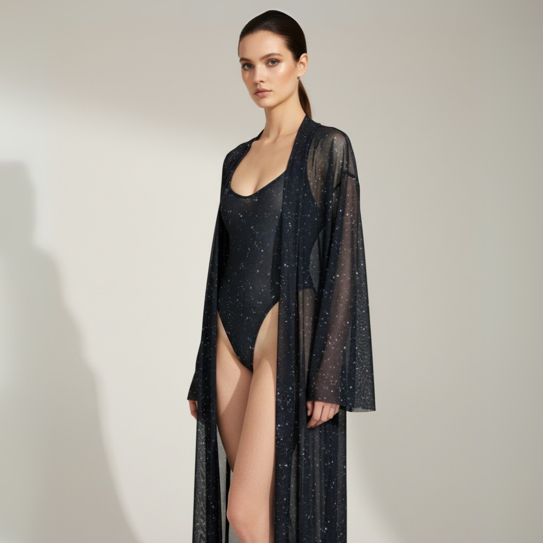 Luxe Beach Kimono | NIGHT SKY