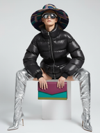 NOHO Elastic Waist Puffer Jacket Black